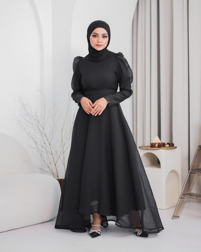 MINOR DEFECT CARMEN DRESS (BLACK)