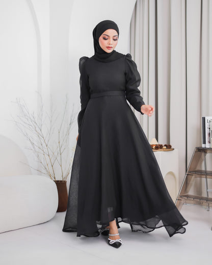 MINOR DEFECT CARMEN DRESS (BLACK)