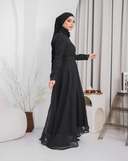 MINOR DEFECT CARMEN DRESS (BLACK)