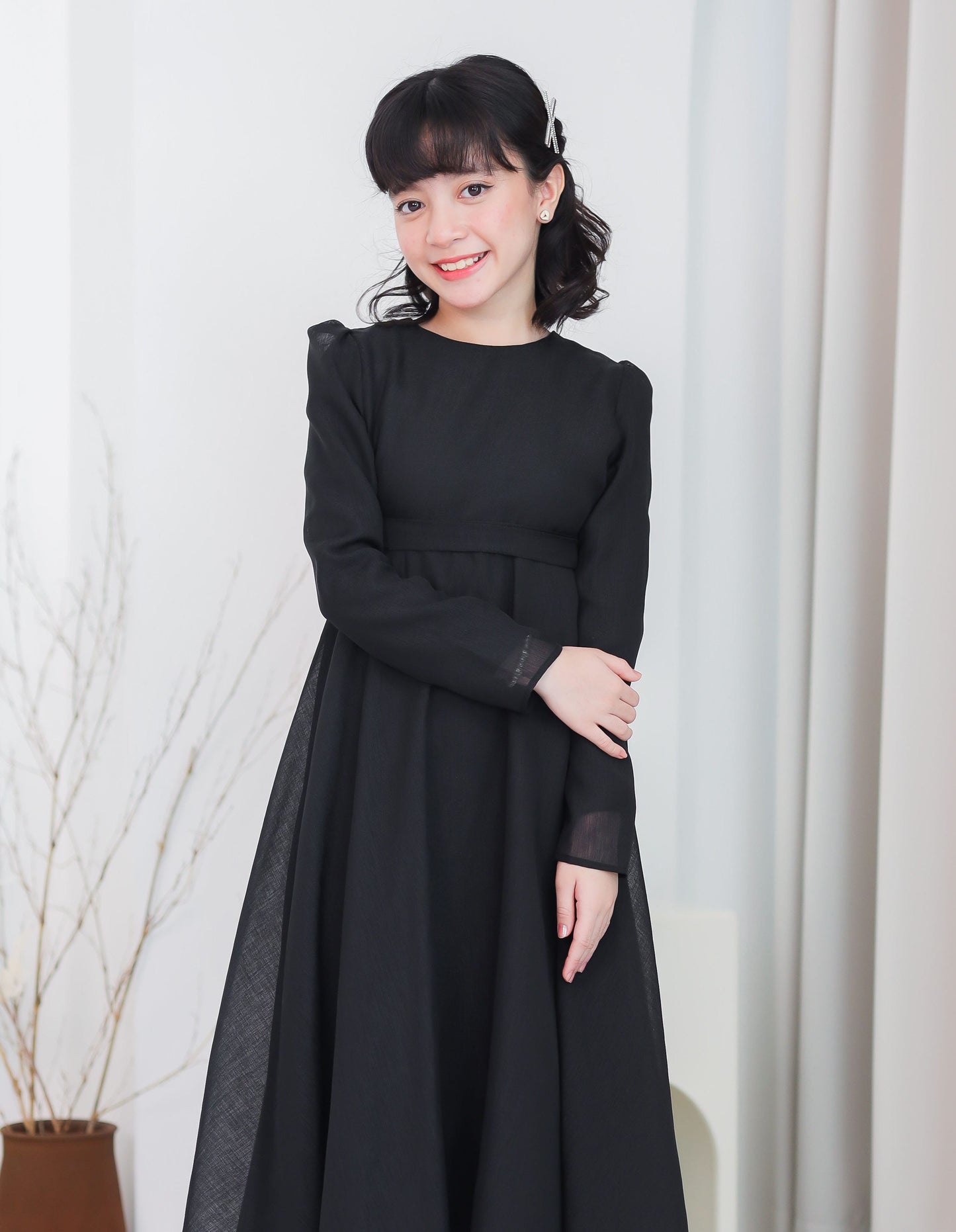 CARMEN DRESS FOR KIDS (BLACK)