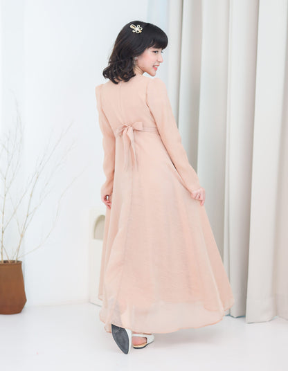 CARMEN DRESS FOR KIDS (DARK NUDE)