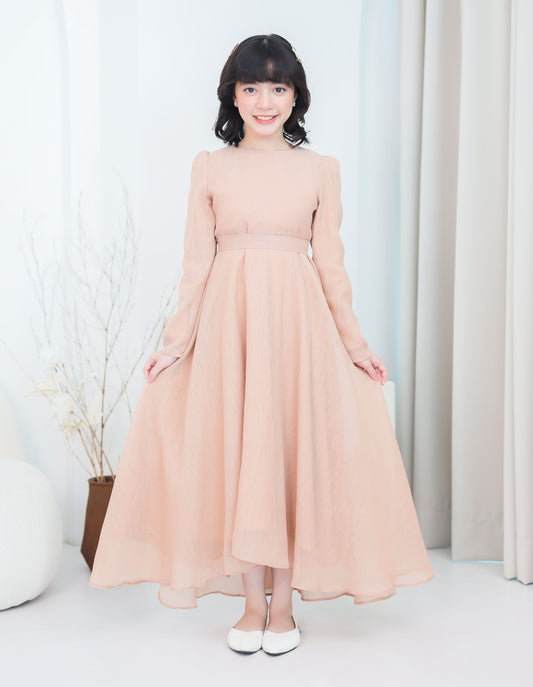 CARMEN DRESS FOR KIDS (DARK NUDE)