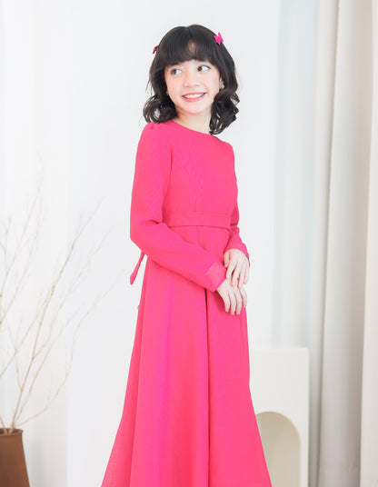 CARMEN DRESS FOR KIDS (HOT PINK)