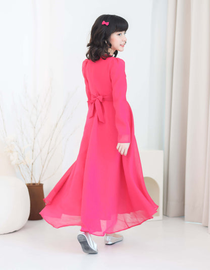 CARMEN DRESS FOR KIDS (HOT PINK)