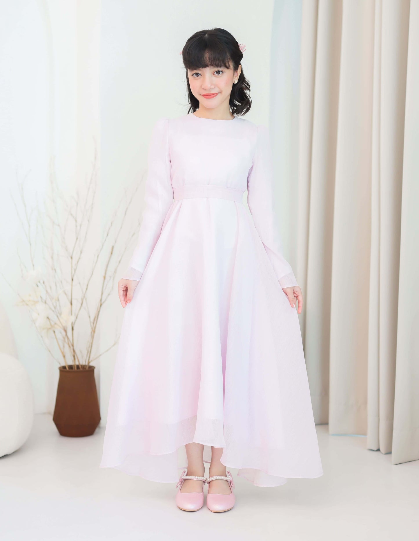 CARMEN DRESS FOR KIDS (SOFT PINK)