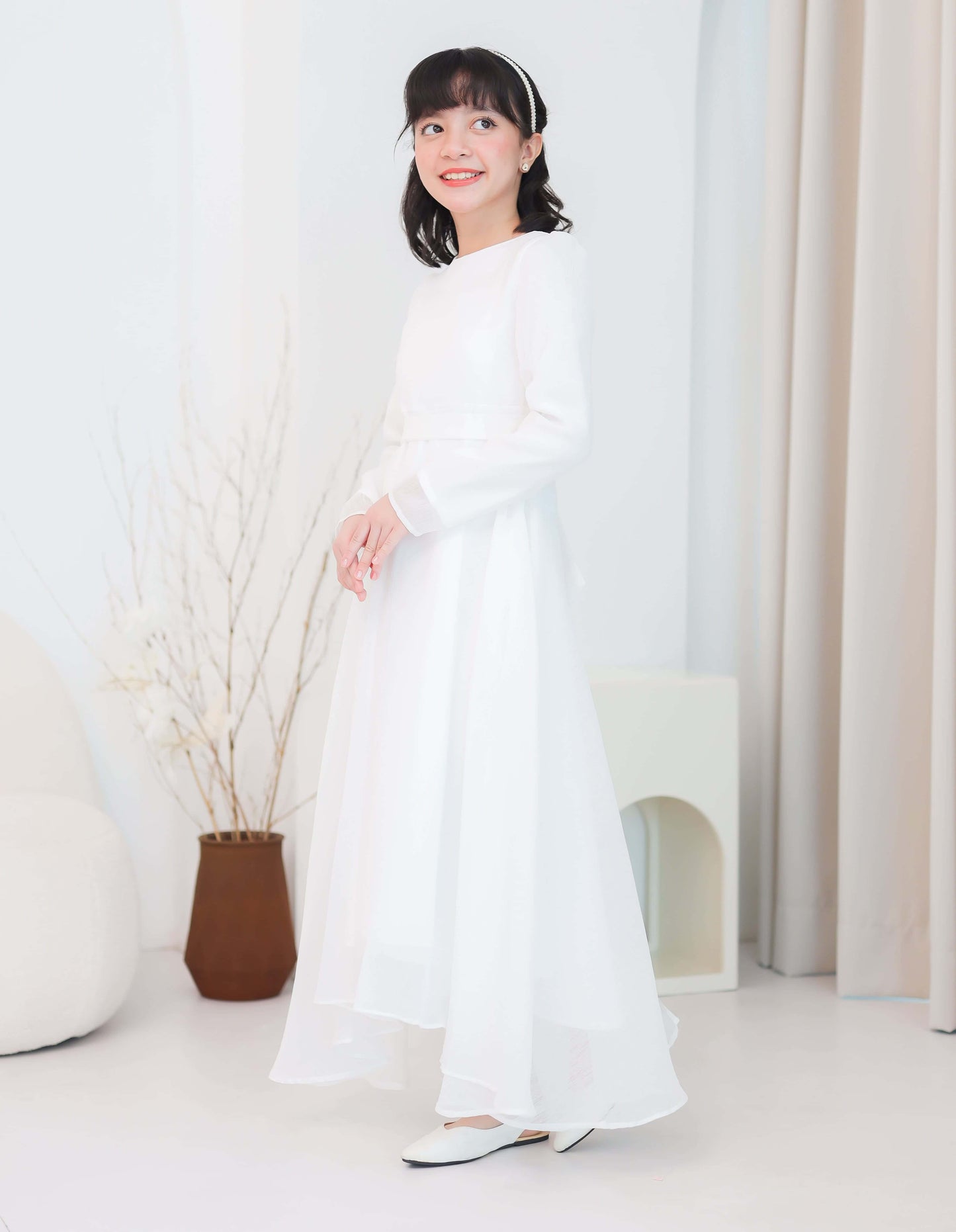 MINOR DEFECT CARMEN DRESS FOR KIDS (OFF WHITE)
