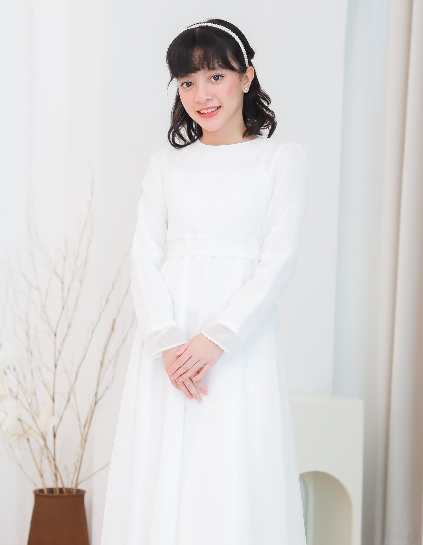 MINOR DEFECT CARMEN DRESS FOR KIDS (OFF WHITE)