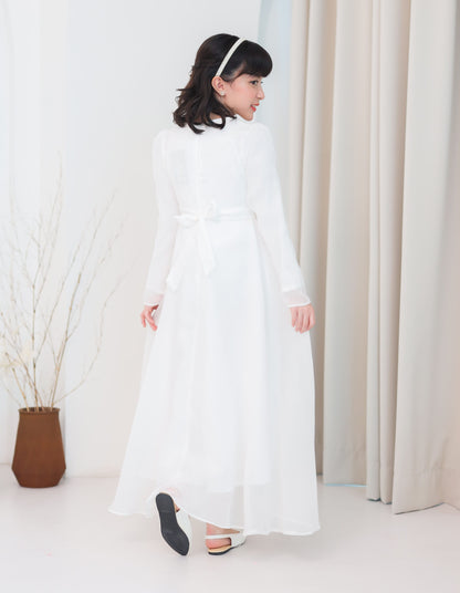 MINOR DEFECT CARMEN DRESS FOR KIDS (OFF WHITE)