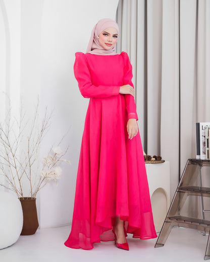 CARMEN DRESS (HOT PINK)