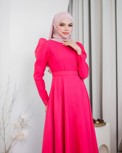 CARMEN DRESS (HOT PINK)