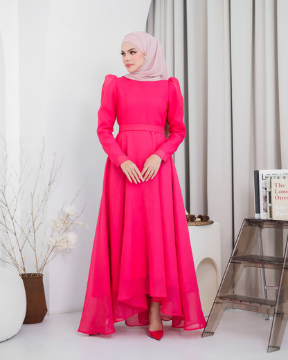 CARMEN DRESS (HOT PINK)