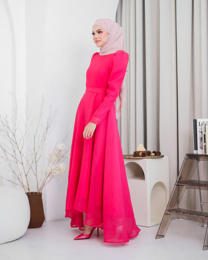 CARMEN DRESS (HOT PINK)