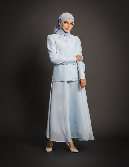 CAROLINE SET DRESS (BABY BLUE)