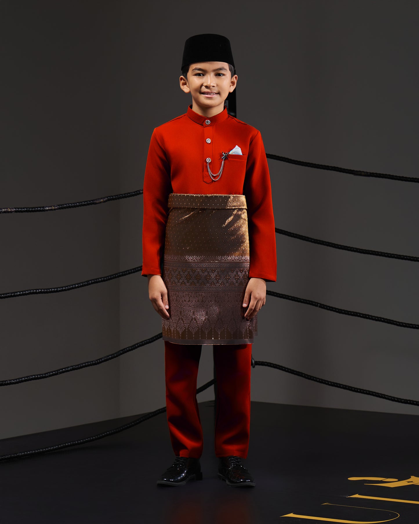 SOULTAN BAJU MELAYU FOR KIDS (RED CHERRY)
