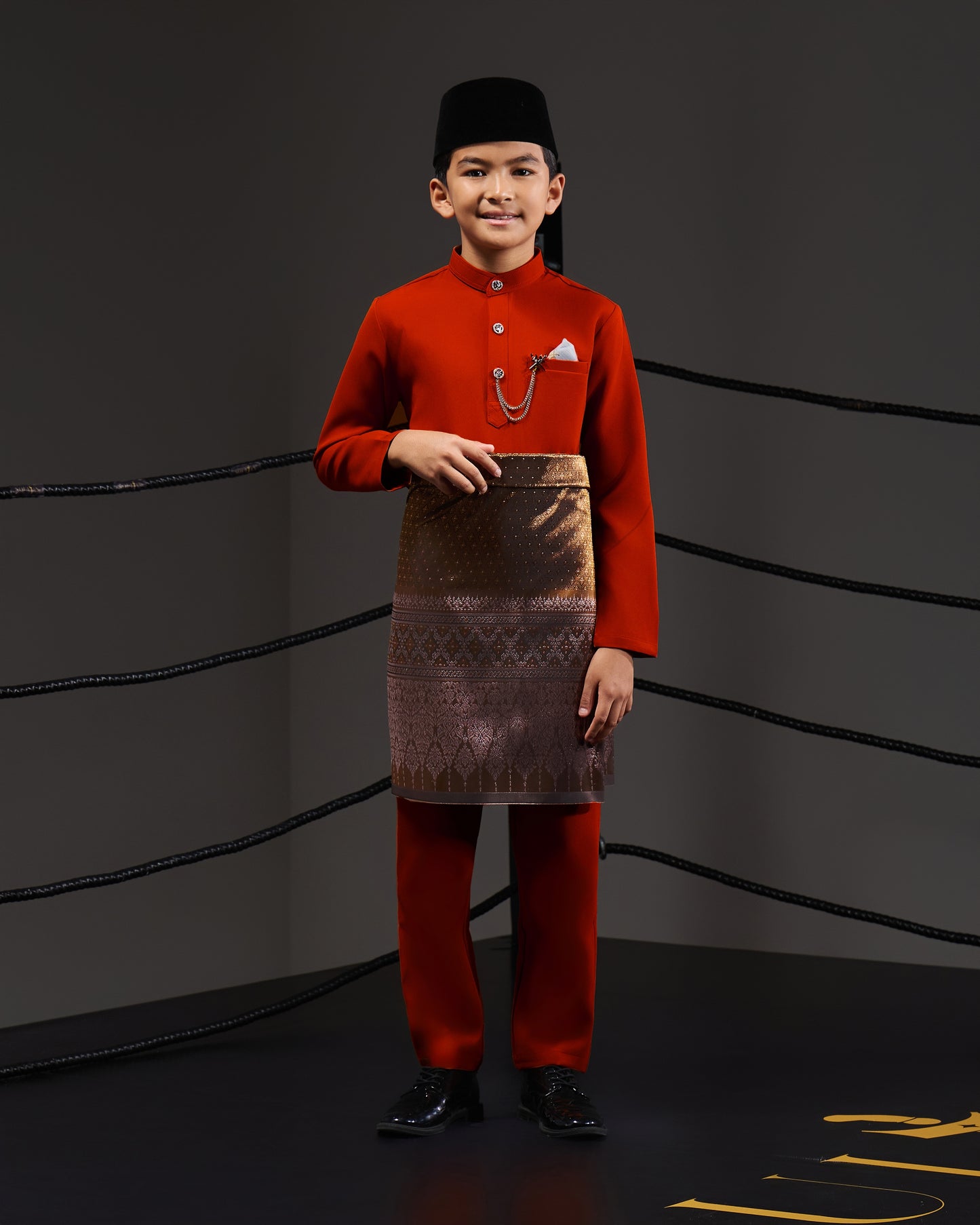 SOULTAN BAJU MELAYU FOR KIDS (RED CHERRY)