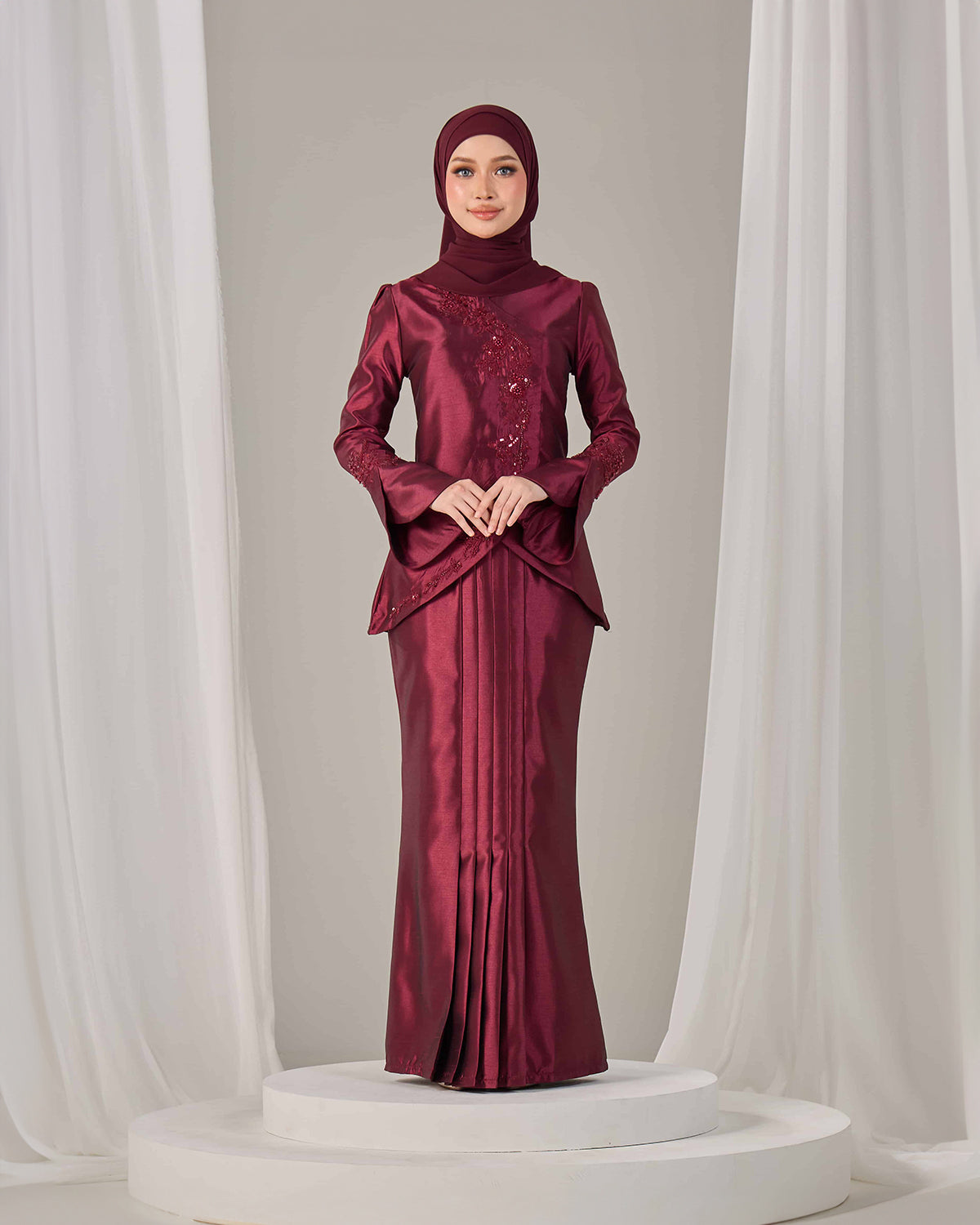 KALILA KURUNG (BURGUNDY)