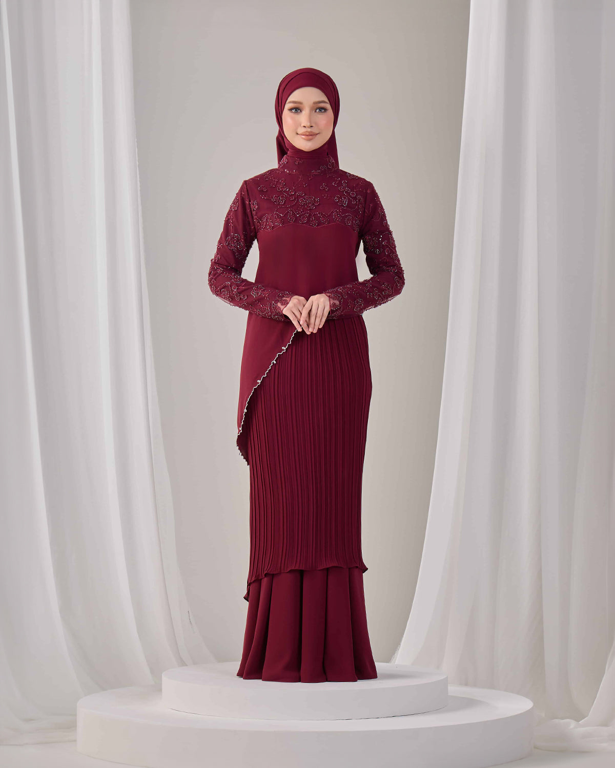 EMARA KURUNG (BURGUNDY)