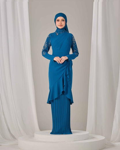 RAELYN DRESS (TEAL BLUE)