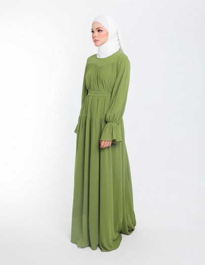 DALINE DRESS (OLIVE)