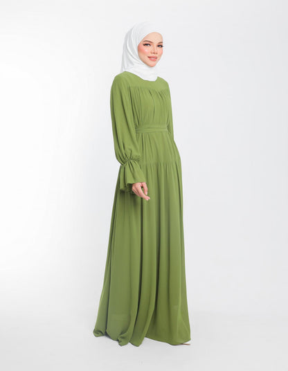 DALINE DRESS (OLIVE)