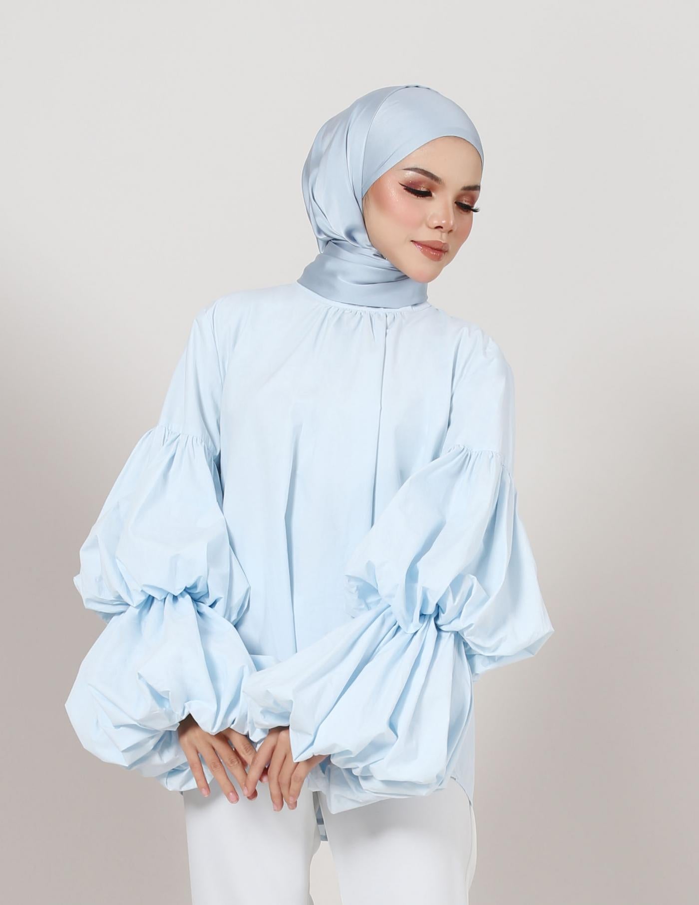 DARINA TOP (AQUA BLUE)