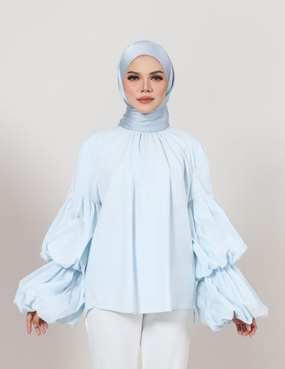 DARINA TOP (AQUA BLUE)