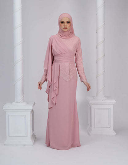 EDRIA DRESS (DUSTY PINK)