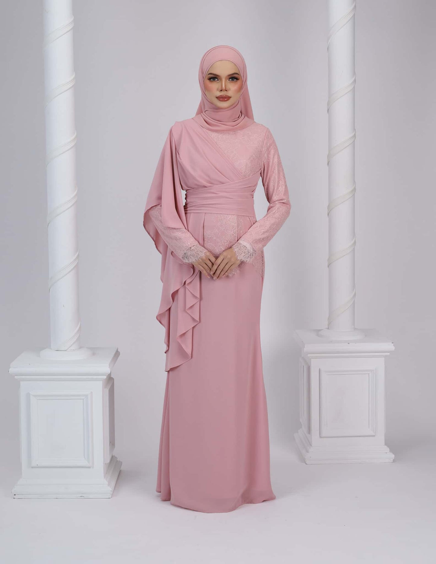 EDRIA DRESS (DUSTY PINK)