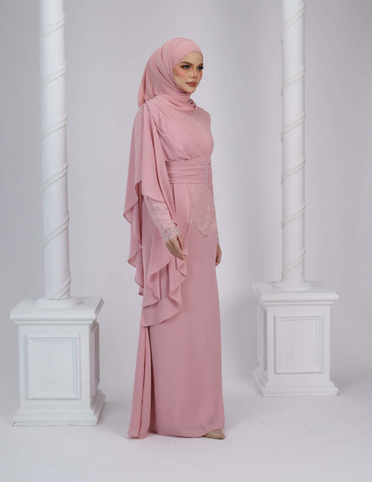 EDRIA DRESS (DUSTY PINK)