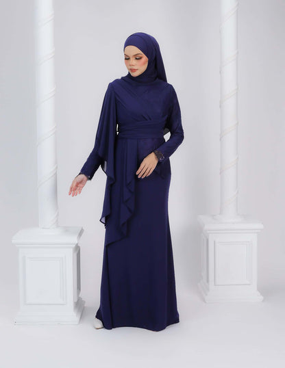 EDRIA DRESS (NAVY BLUE)