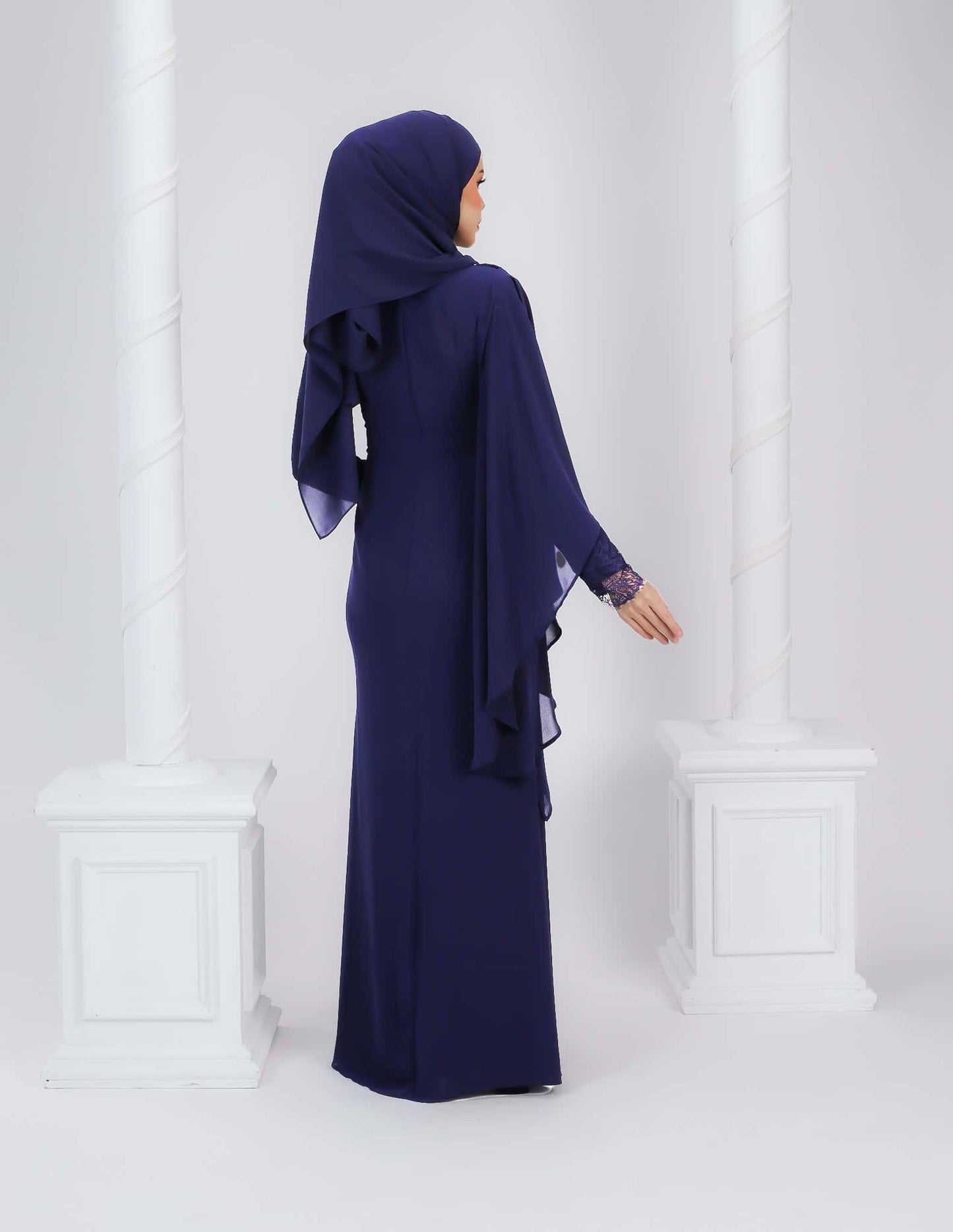 EDRIA DRESS (NAVY BLUE)