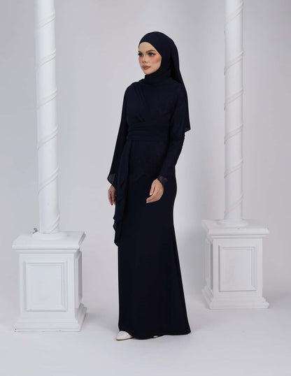 EDRIA DRESS (NAVY BLUE)