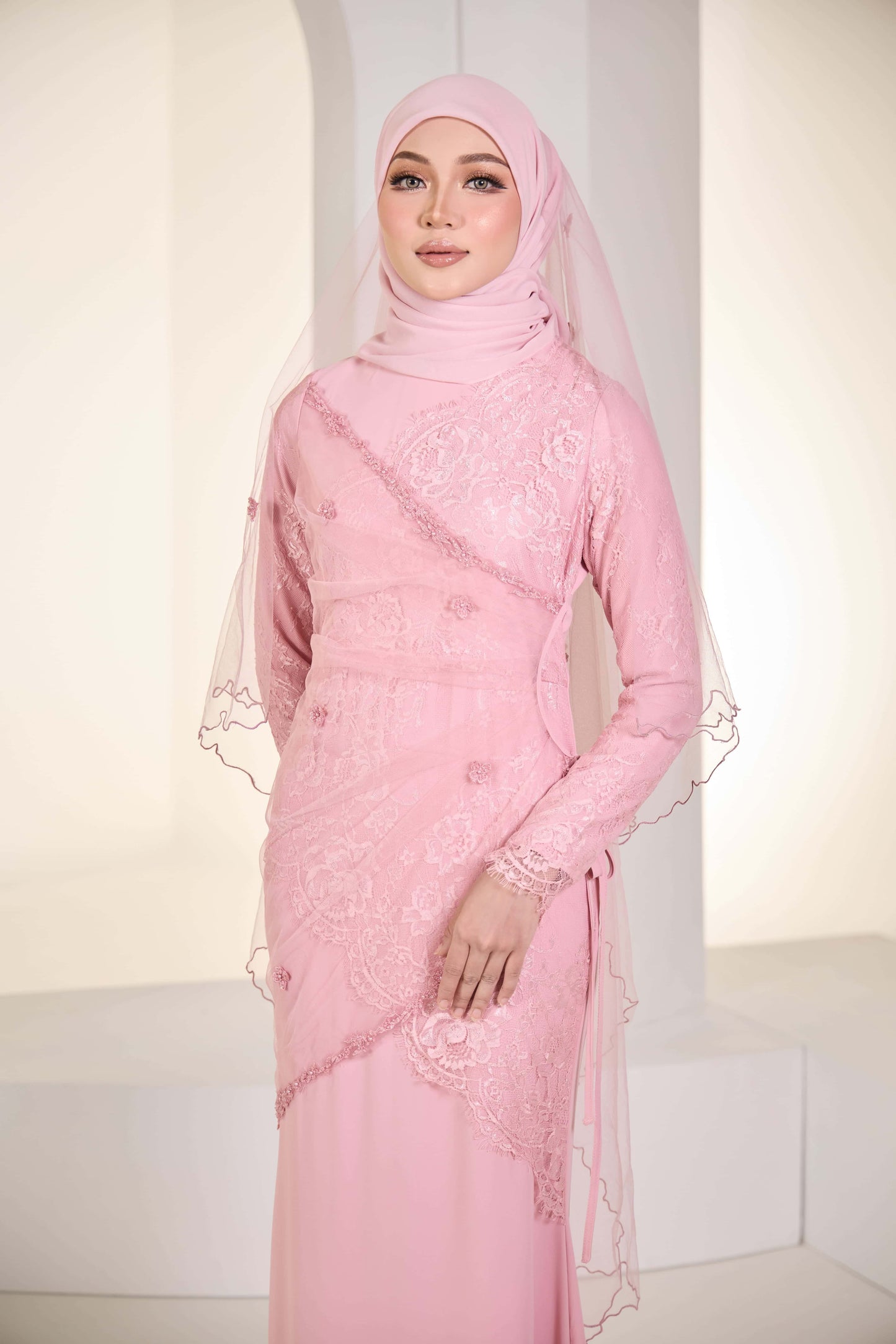 EDWINA BRIDE DRESS (DUSTY PINK)