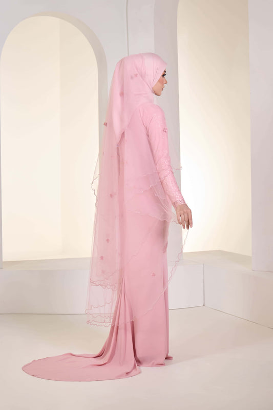 EDWINA BRIDE DRESS (DUSTY PINK)