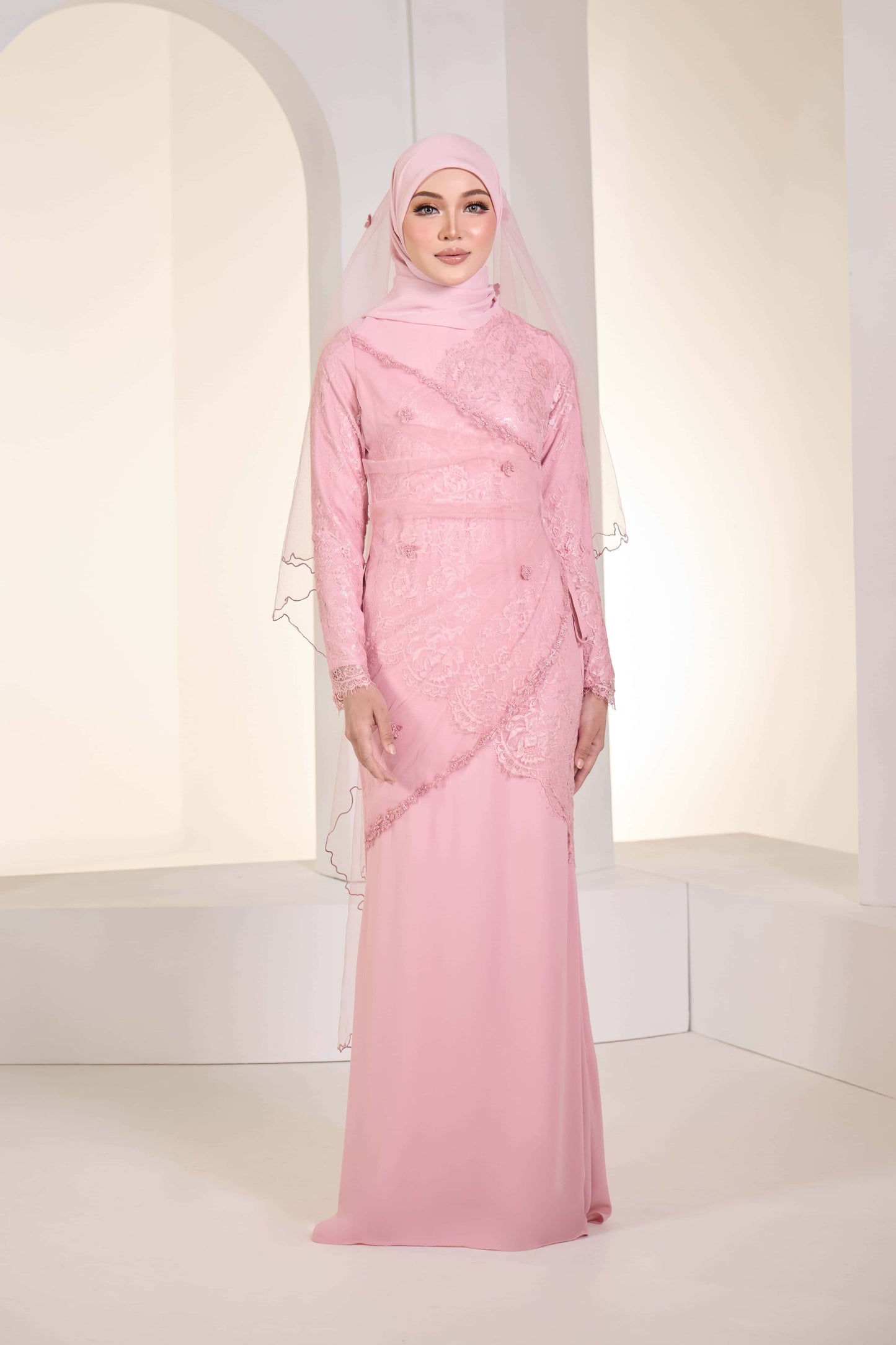 EDWINA BRIDE DRESS (DUSTY PINK)