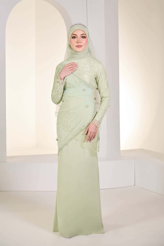 EDWINA BRIDE DRESS (GREEN TEA)