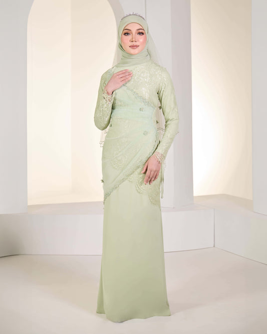 EDWINA BRIDE DRESS (GREEN TEA)