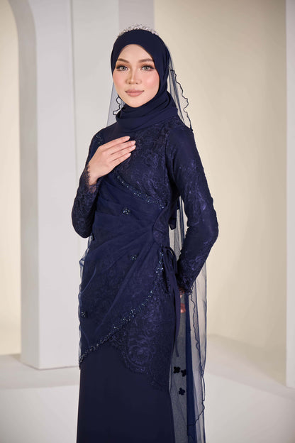 EDWINA BRIDE DRESS (NAVY BLUE)