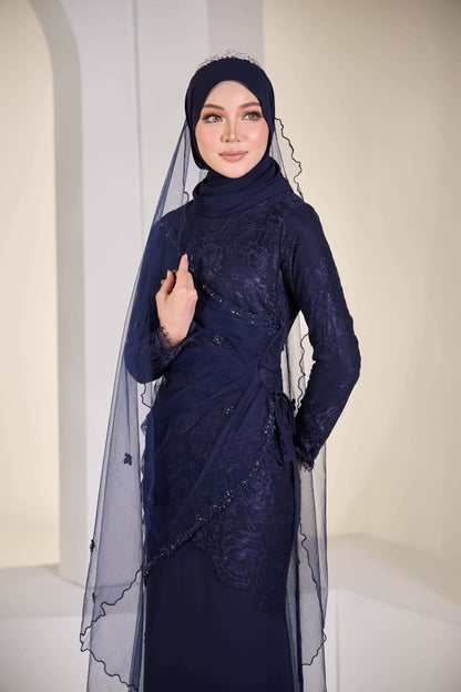 EDWINA VEIL (NAVY BLUE)