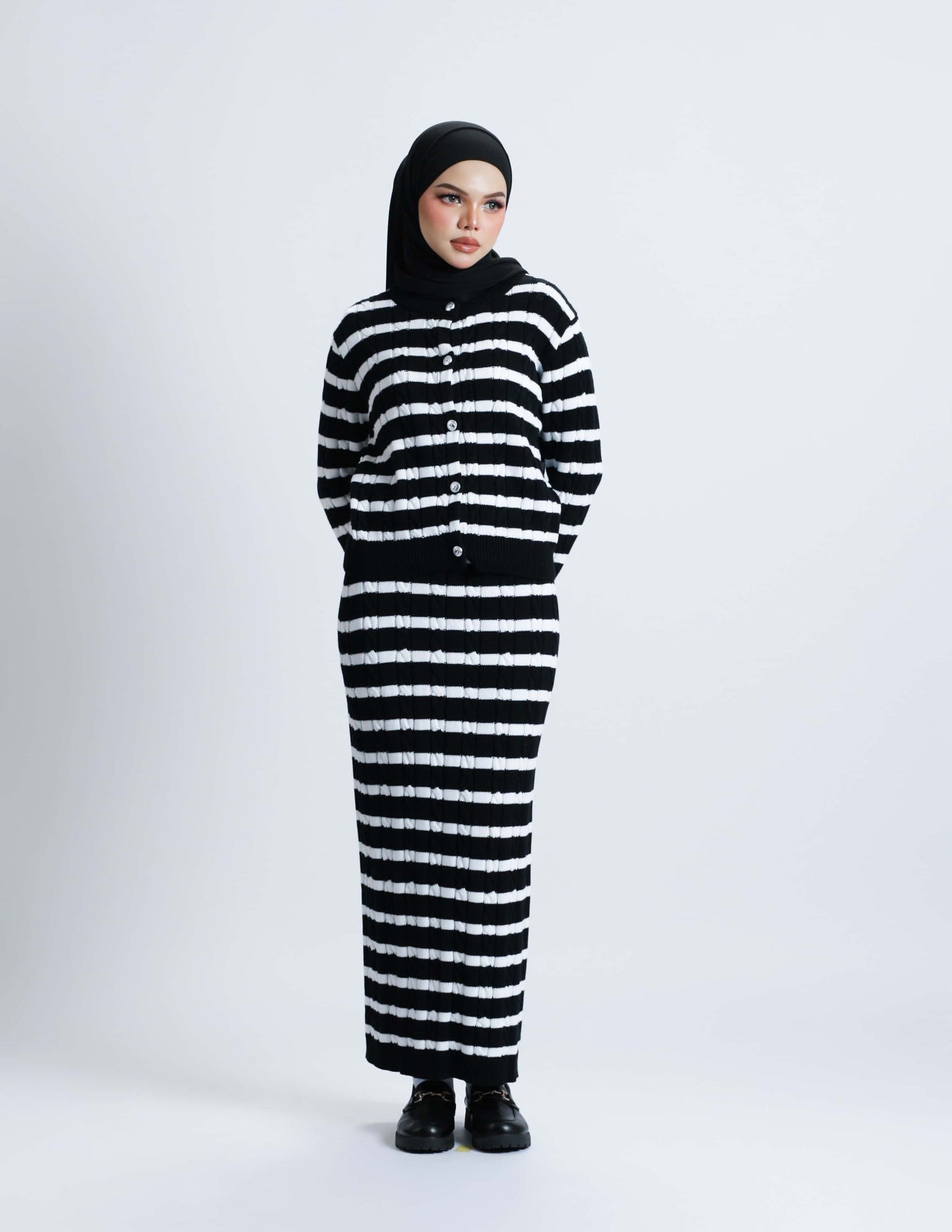 ELOISE STRIPE (BLACK)