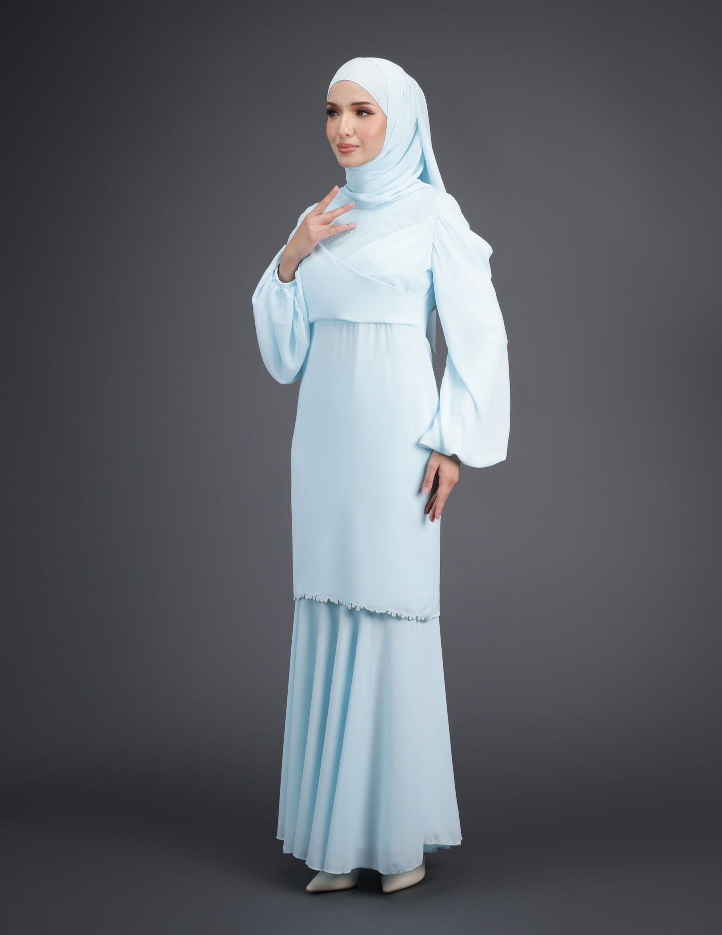 ELVINA KURUNG (AQUA BLUE)