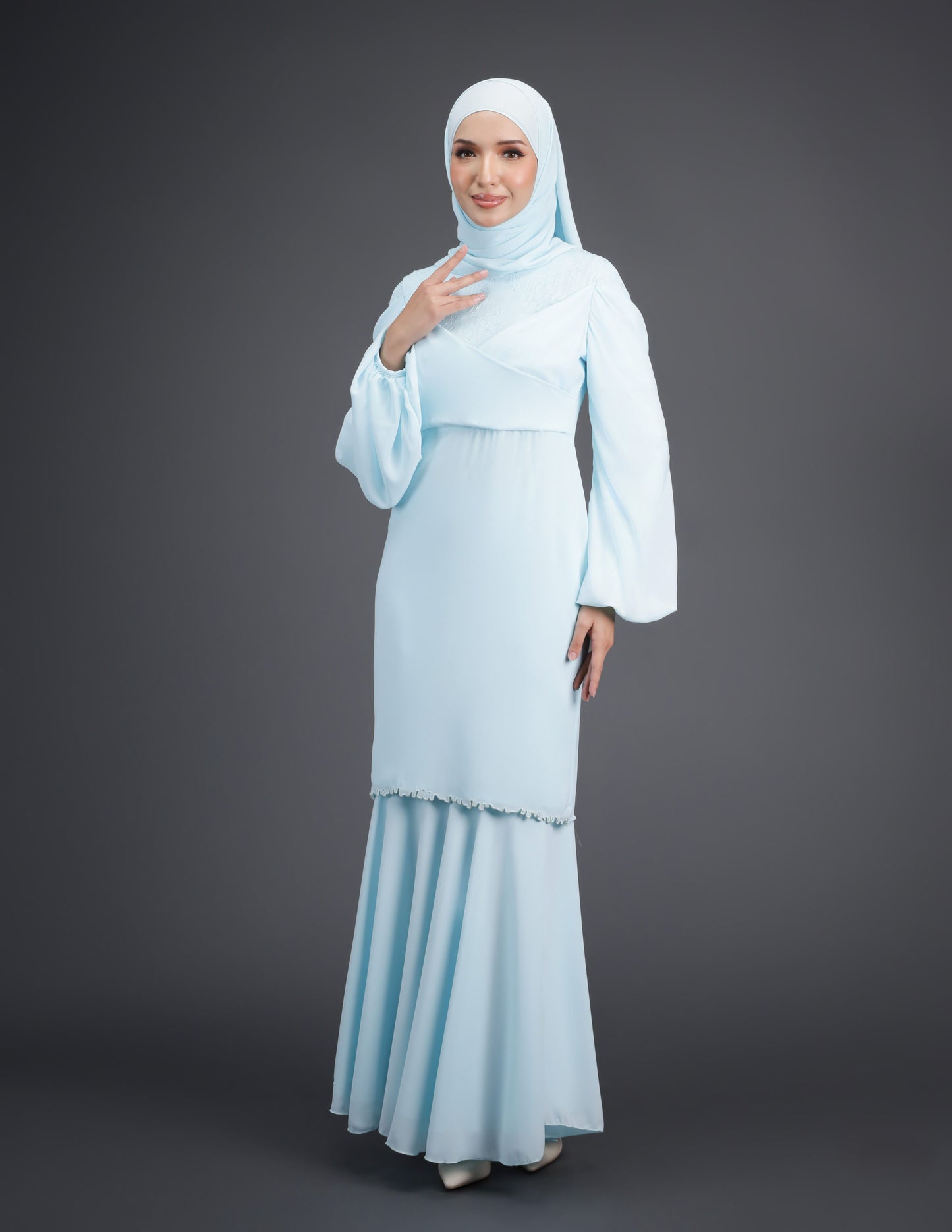 ELVINA KURUNG (AQUA BLUE)