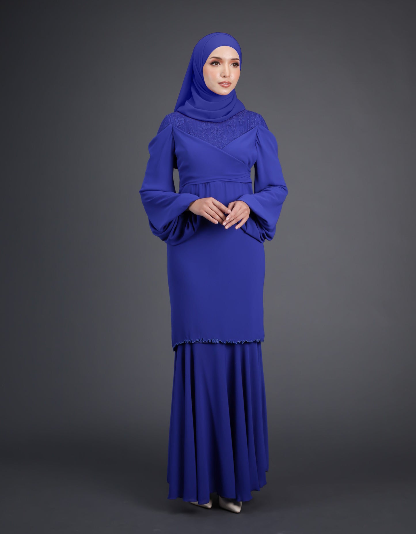 MINOR DEFECT ELVINA KURUNG (ROYAL BLUE)