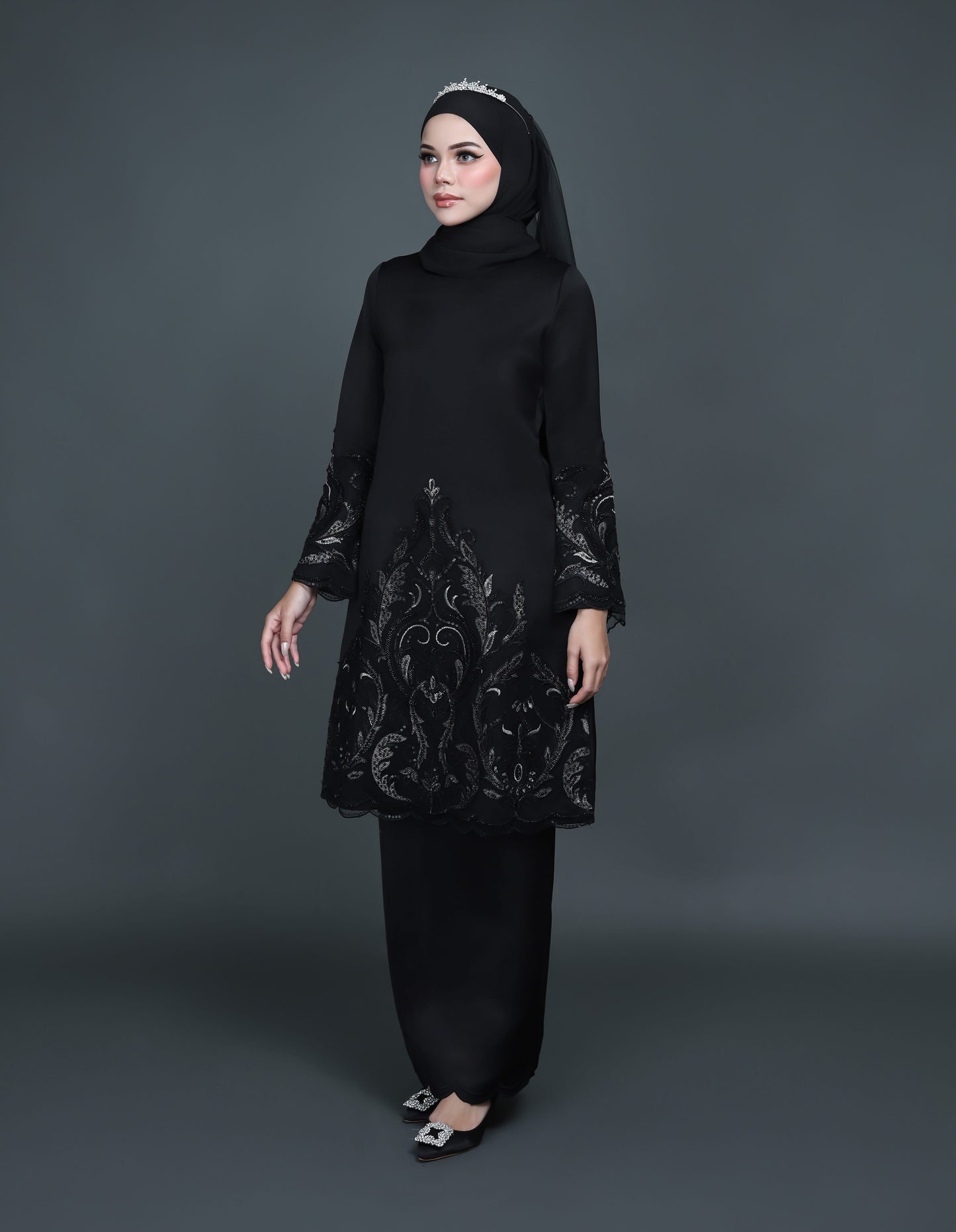 ERMINA KURUNG (BLACK)