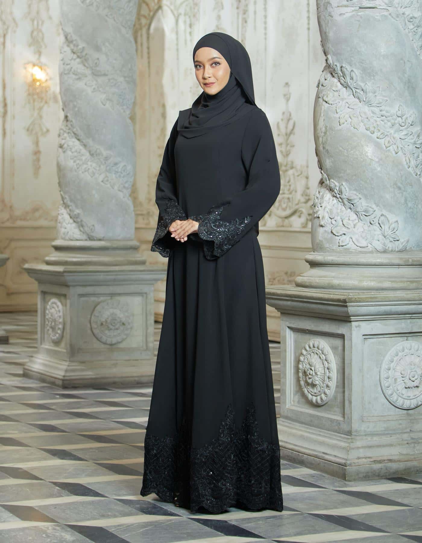 ERYNA ABAYA (BLACK)