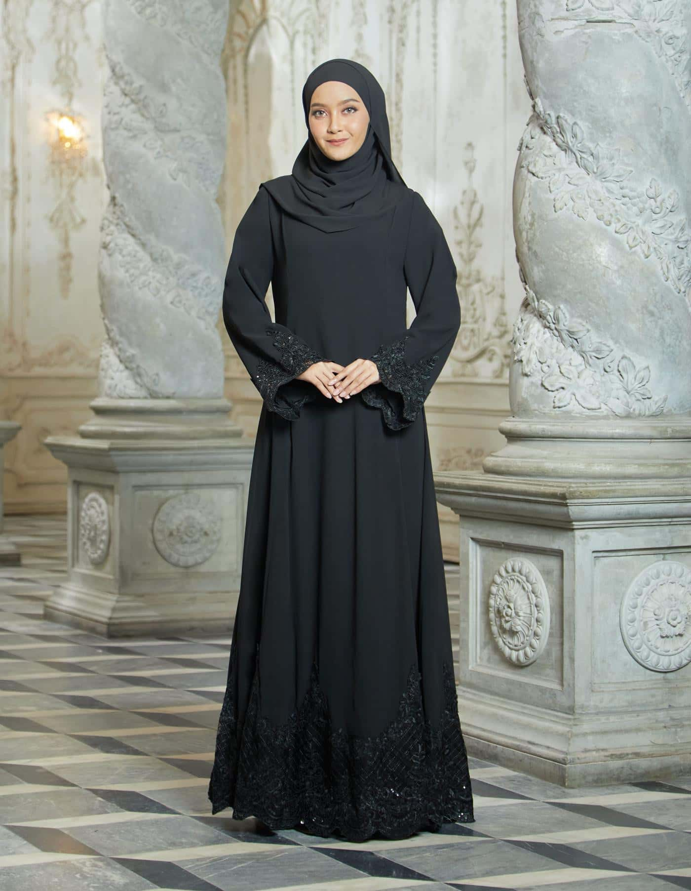 ERYNA ABAYA (BLACK)