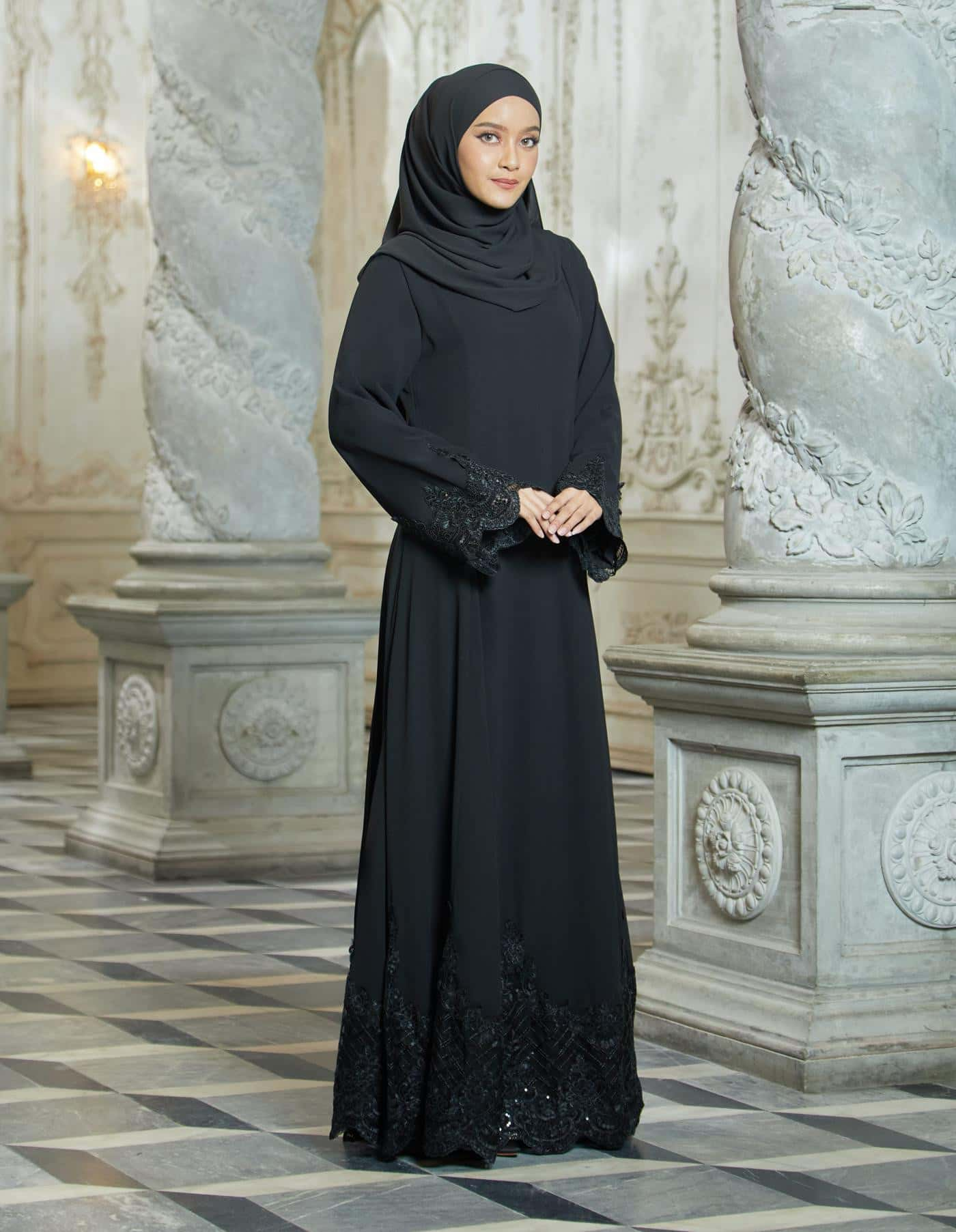 ERYNA ABAYA (BLACK)