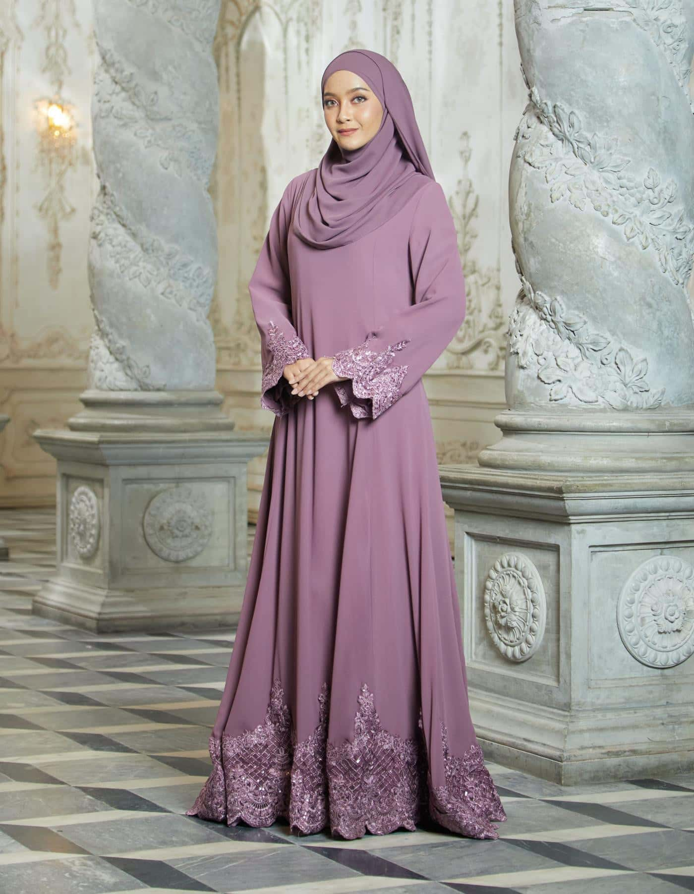 ERYNA ABAYA (DARK PURPLE)