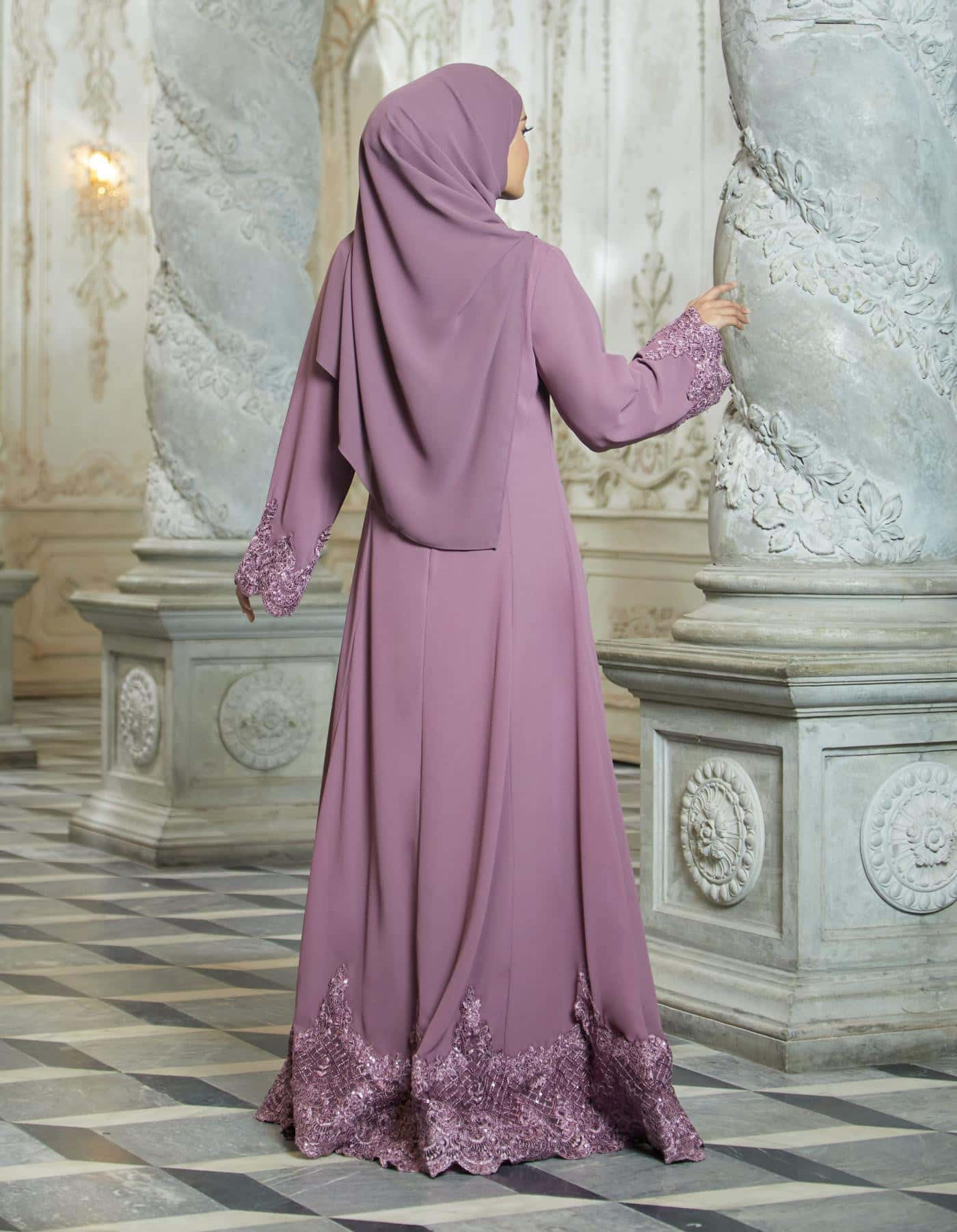 ERYNA ABAYA (DARK PURPLE)