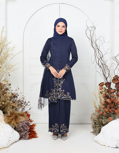 HAERA KEBAYA (NAVY BLUE)